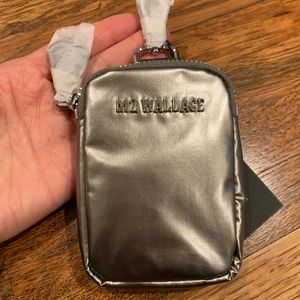 NWT MZ Wallace large link pouch in Mercury